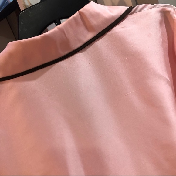 VINTAGE S.L.B Petite 100% Silk Blouse Shirt Top - Picture 7 of 7